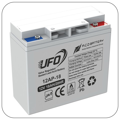 باتری یوفو ضد اشتعال 18 آمپر