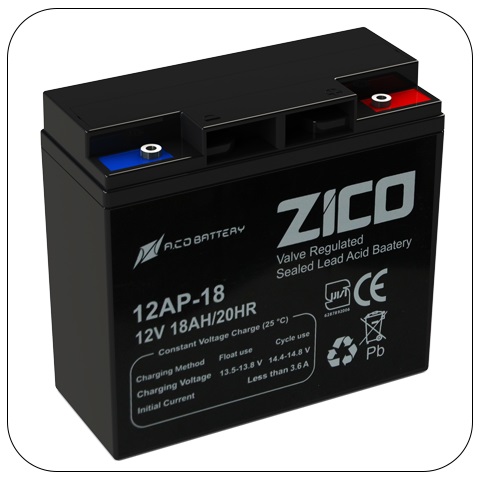 باتری زیکو 18 آمپر