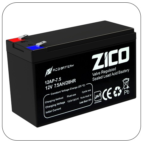 باتری ضداشتعال 7.5 آمپر زیکو