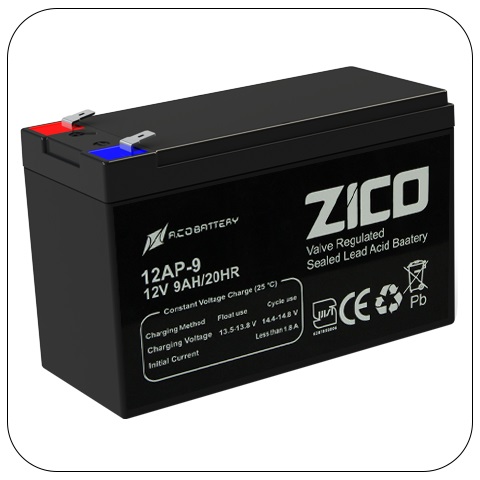 باتری زیکو ضد اشتعال 9 آمپر