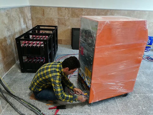 مراحل اجرای یو پی اس در دانشکده دندانپزشکی قزوین